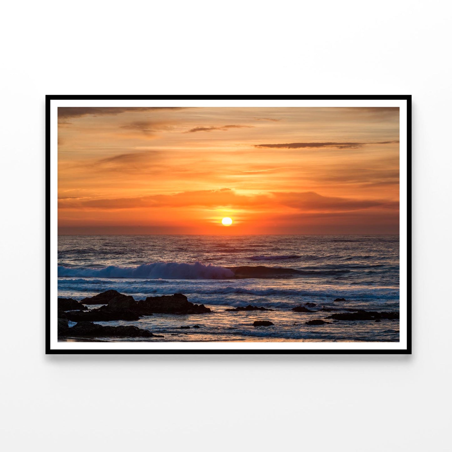 Sunset at the Beach Home Decor Premium Quality Poster Print Choose Your Sizes