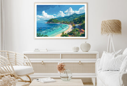 Tropical Beach Paradise with Clear Water & Nature Home Decor Premium Quality Poster Print Choose Your Sizes