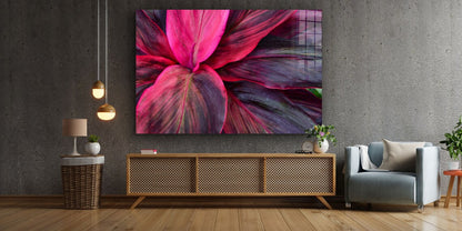 Purple Pink Leaves View UV Direct Aluminum Print Australian Made Quality