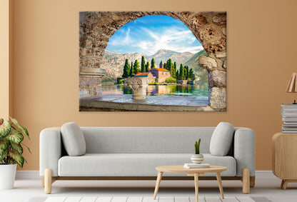St George Island View from Perast Wall Art Decor 100% Australian Made