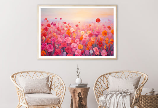 Watercolor Summer Field of Flowers Home Decor Premium Quality Poster Print Choose Your Sizes - Bella Home Decor