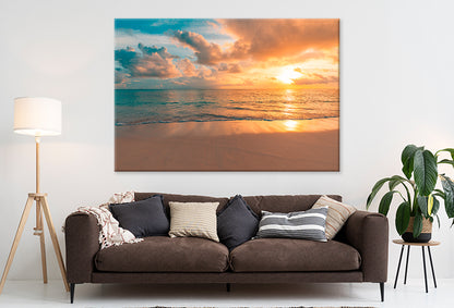 Closeup Beach Sunset Tropical Sky Wall Art Decor 100% Australian Made - Bella Home Decor