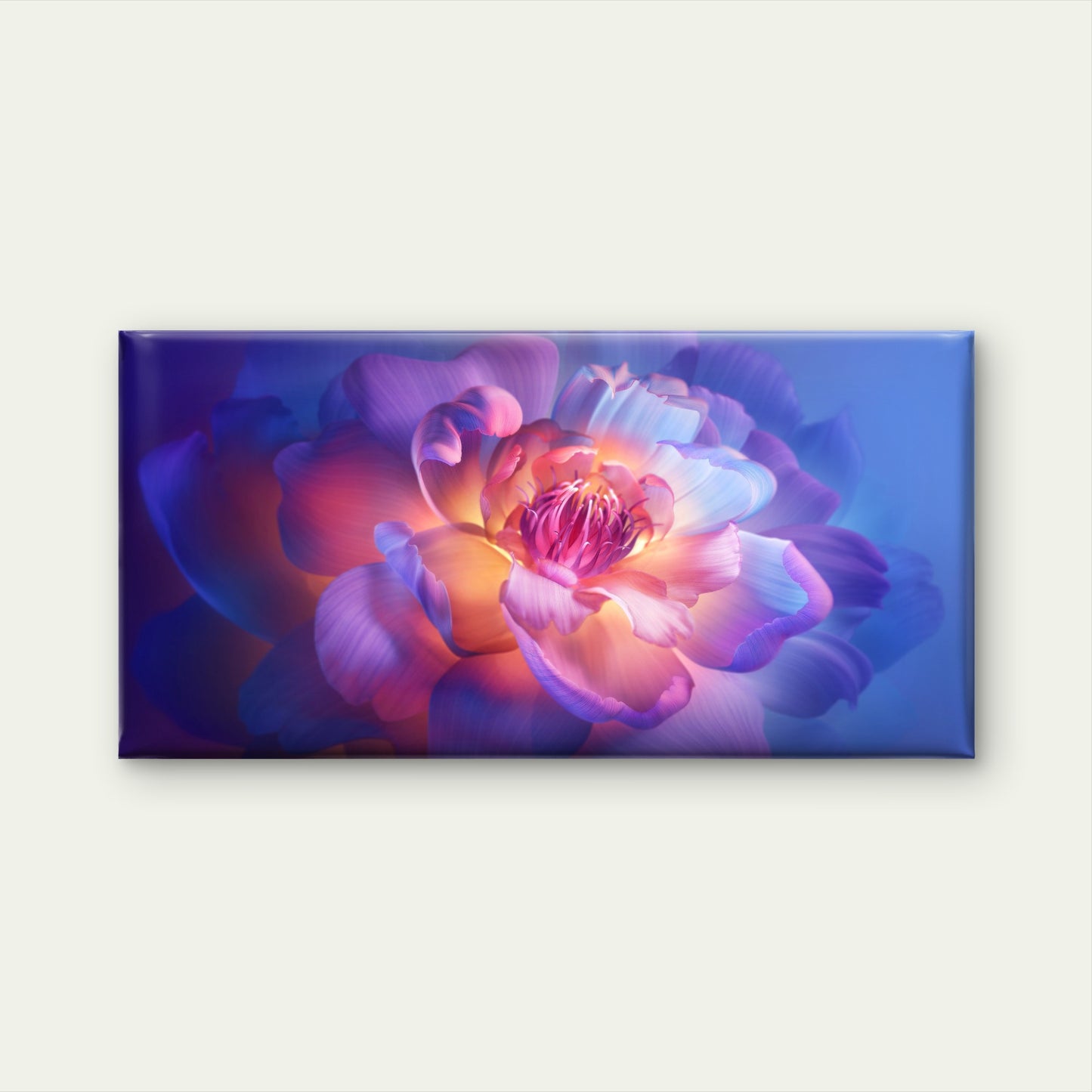 Abstract Colorful Flower Wall Art Canvas Office Home Room Framed 120x60cm