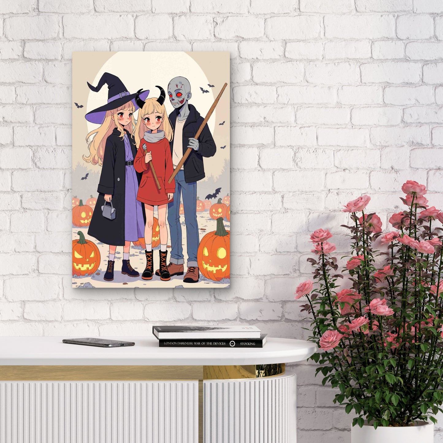 Cute Fantasy Character Art 60x90cm Metal Print Ready to Hang - Bella Home Decor