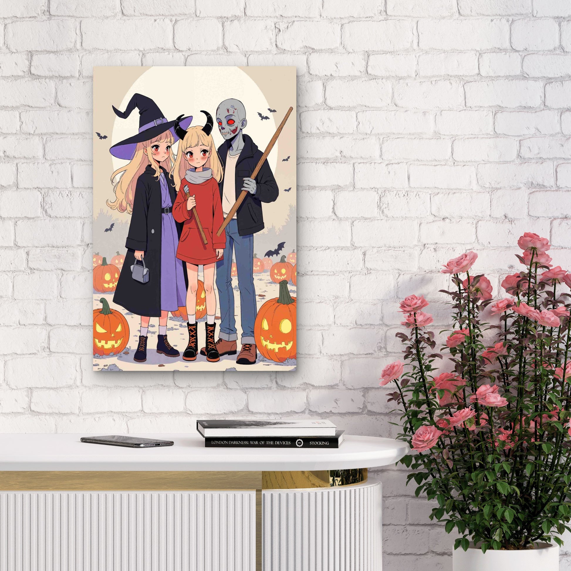 Cute Fantasy Character Art 60x90cm Metal Print Ready to Hang - Bella Home Decor