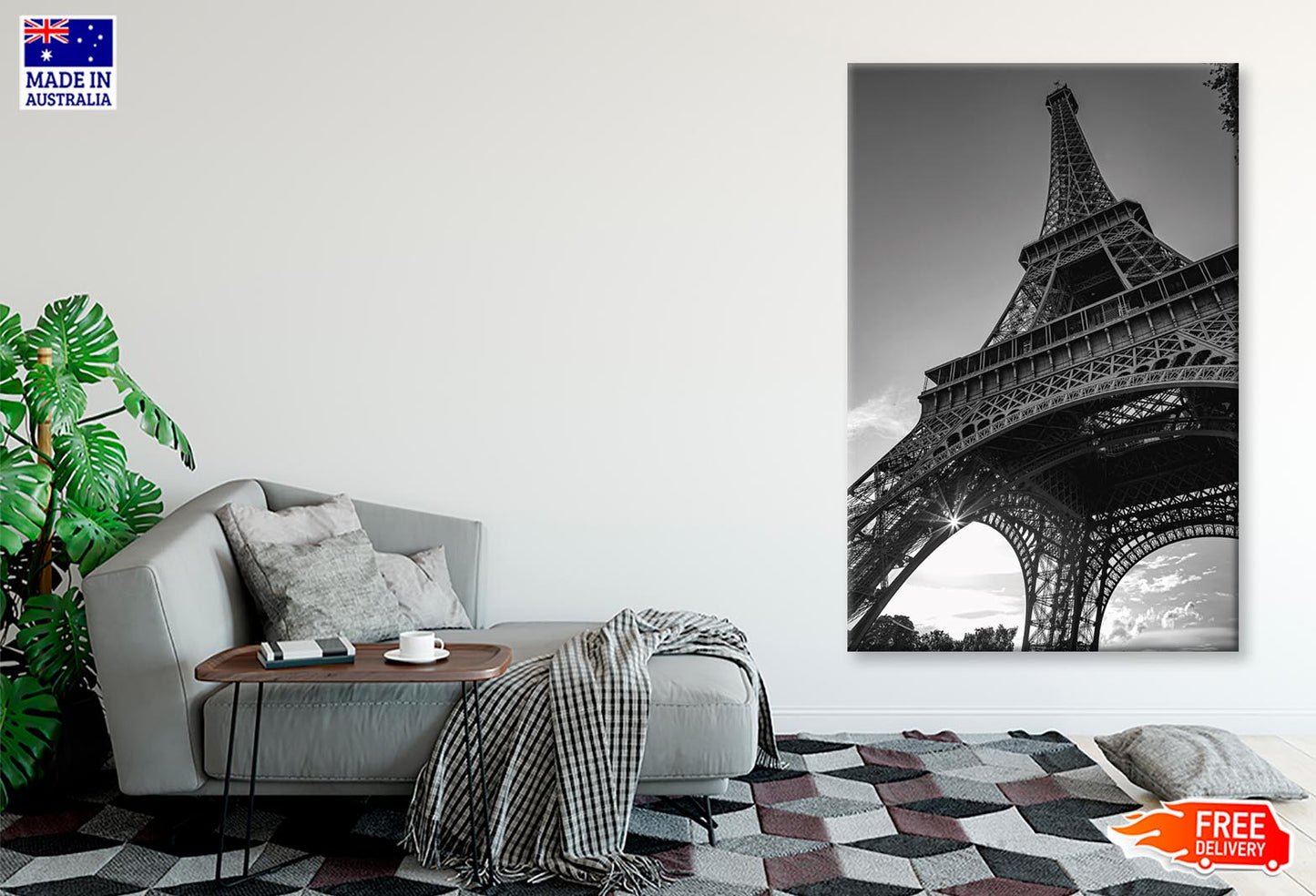 Eiffel Tower Landmarks in The World Wall Art Decor 100% Australian Made