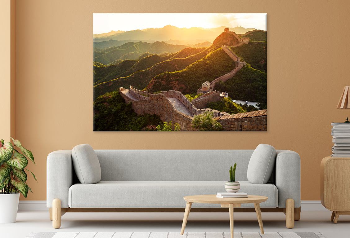 Great Wall under sunset sunshineWall Art Decor 100% Australian Made - Bella Home Decor