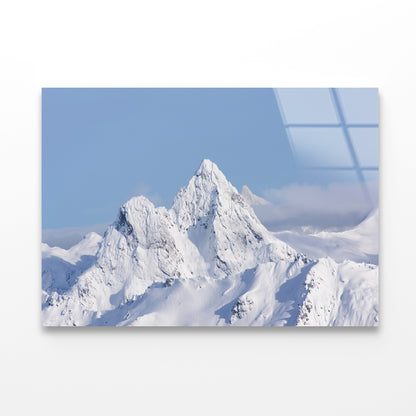 A Snow-Covered Mountain in Argentina Acrylic Glass Print Tempered Glass Wall Art 100% Made in Australia Ready to Hang