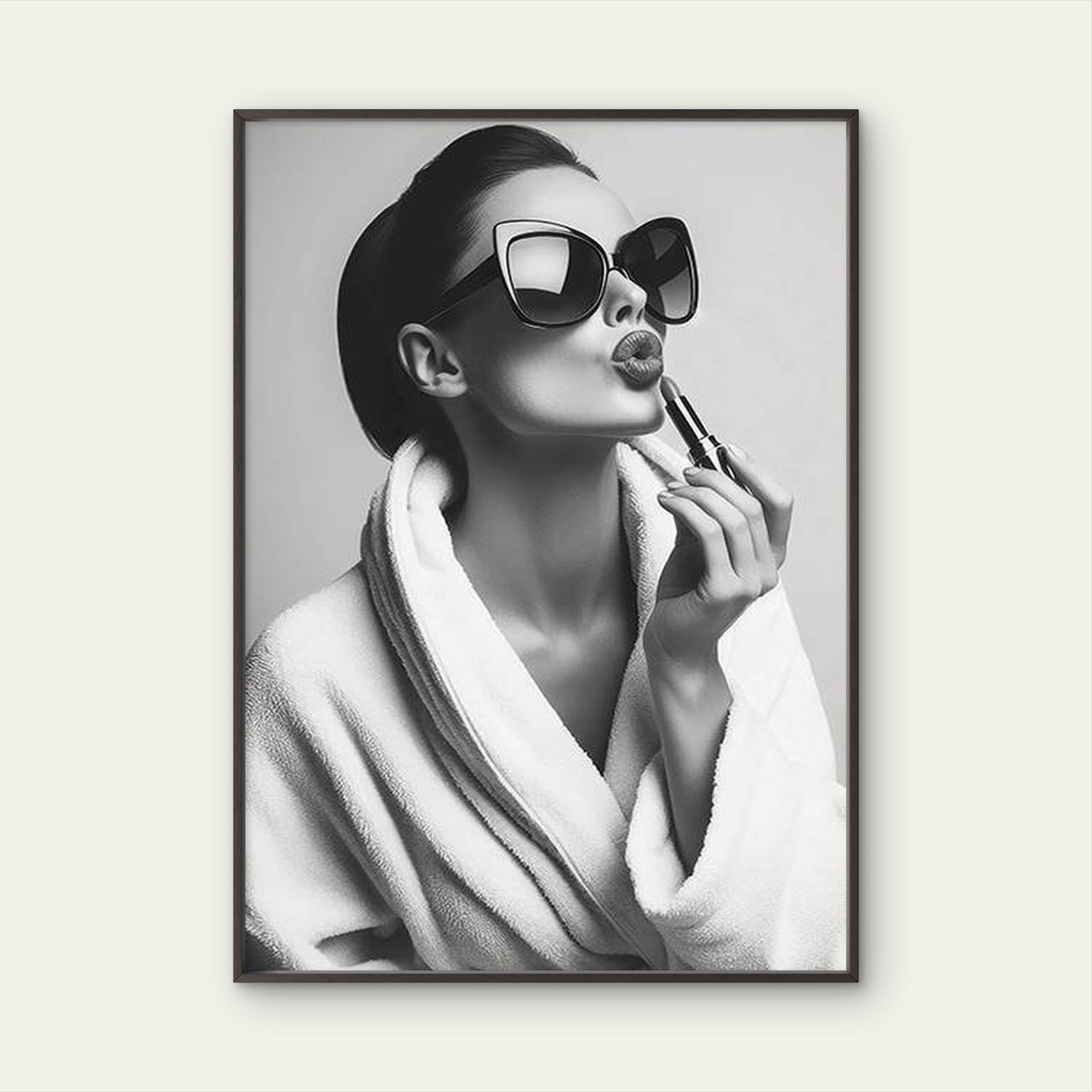 Black & White Lipstick Woman  Fashion Home Decor Premium Quality Poster Print Choose Your Sizes - Bella Home Decor