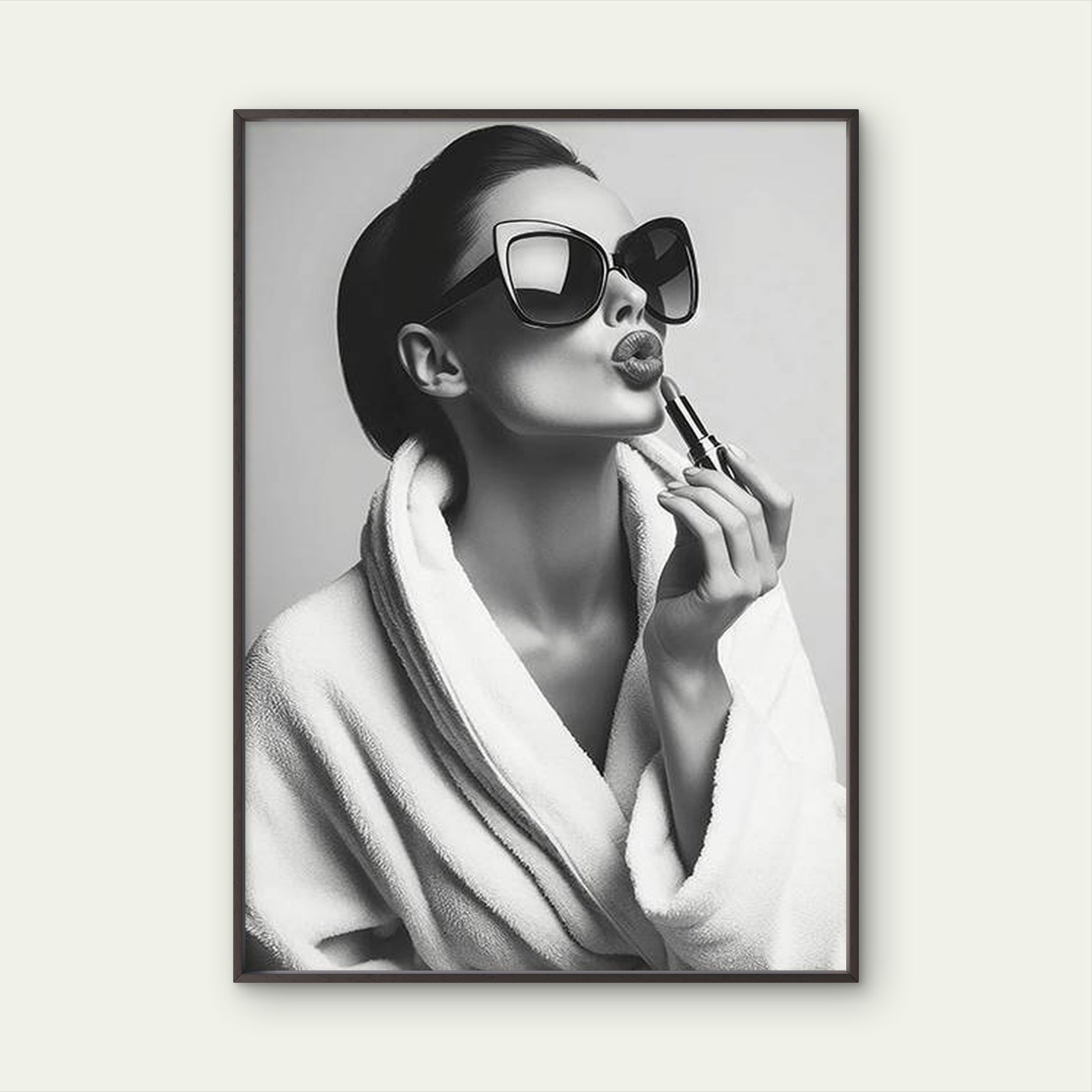 Black & White Lipstick Woman  Fashion Home Decor Premium Quality Poster Print Choose Your Sizes - Bella Home Decor