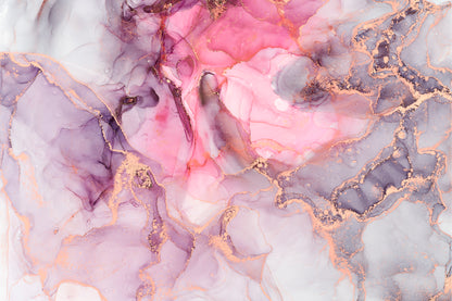Natural Luxury Pink Abstract Fluid Art Wall Art Decor 100% Australian Made