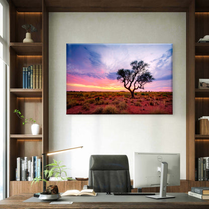 Australian Outback Sunset Desert Wall Art Decor 100% Australian Made - Bella Home Decor
