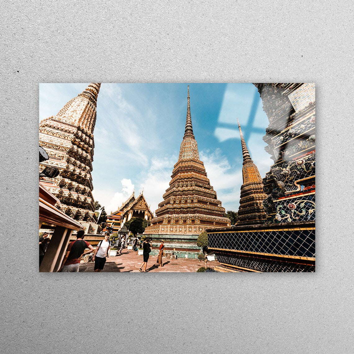 Buddhist Temple Acrylic Glass Print Tempered Glass Wall Art 100% Made in Australia Ready to Hang