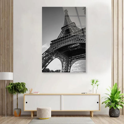 Eiffel Tower Landmarks in The World Portrait Photograph Acrylic Glass Print Tempered Glass Wall Art 100% Made in Australia Ready to Hang