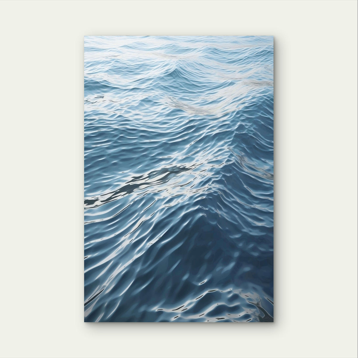 Deep Blue Ocean Water Ripples Surface 40x60cm Metal Print Ready to Hang