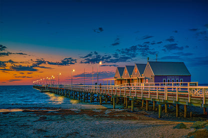 Busselton Jetty Western Australia Longest Timber Pier Wall Art Decor 100% Australian Made