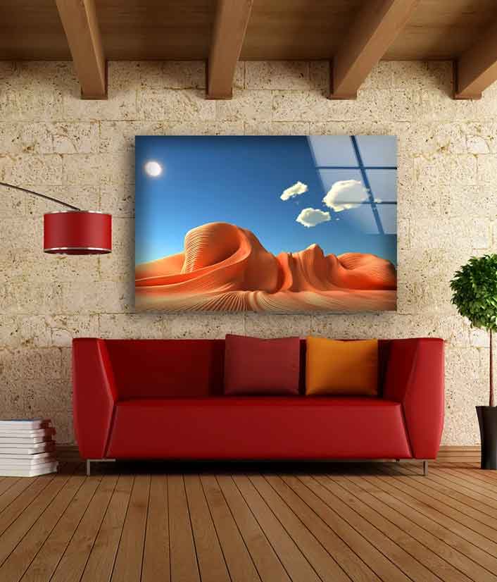 Sand Valley Mountain UV Direct Aluminum Print Australian Made Quality