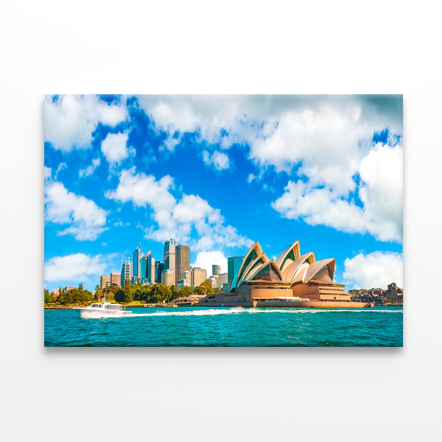 Sydney Opera House and Circular Quay City Skyline Wall Art Decor 100% Australian Made
