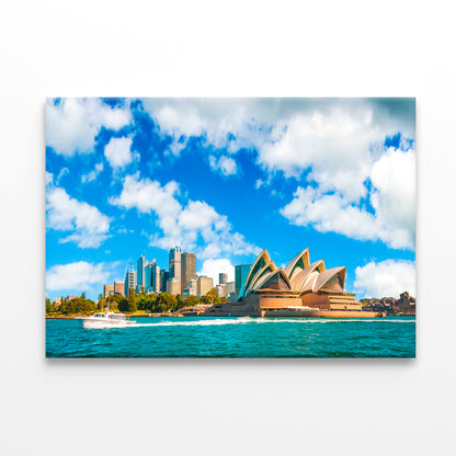 Sydney Opera House and Circular Quay City Skyline Wall Art Decor 100% Australian Made