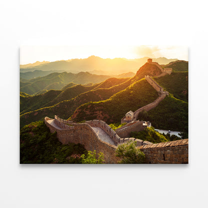 Great Wall under sunset sunshineWall Art Decor 100% Australian Made - Bella Home Decor