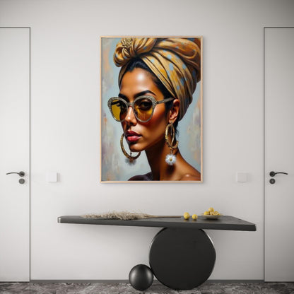 Glam Black Girl Magic Art Fashion Home Decor Premium Quality Poster Print Choose Your Sizes