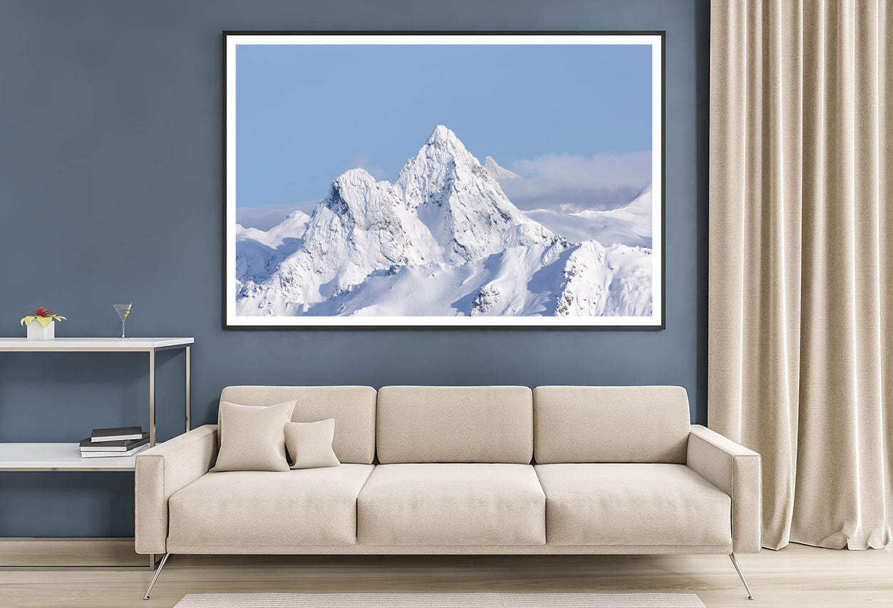 A Snow-Covered Mountain in Argentina Home Decor Premium Quality Poster Print Choose Your Sizes