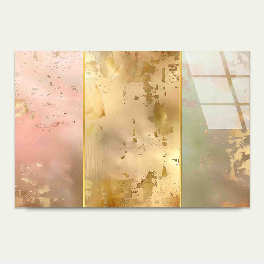 Opulent Pastel Triptych Tempered Glass Printing Wall Art Australian Made Quality - Bella Home Decor