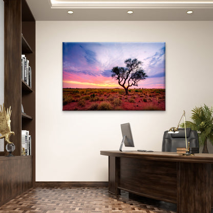 Australian Outback Sunset Desert Wall Art Decor 100% Australian Made - Bella Home Decor