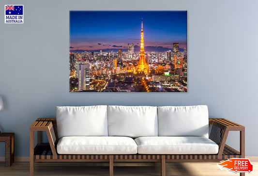 Tokyo Japan City Skyline Print 100% Australian Made