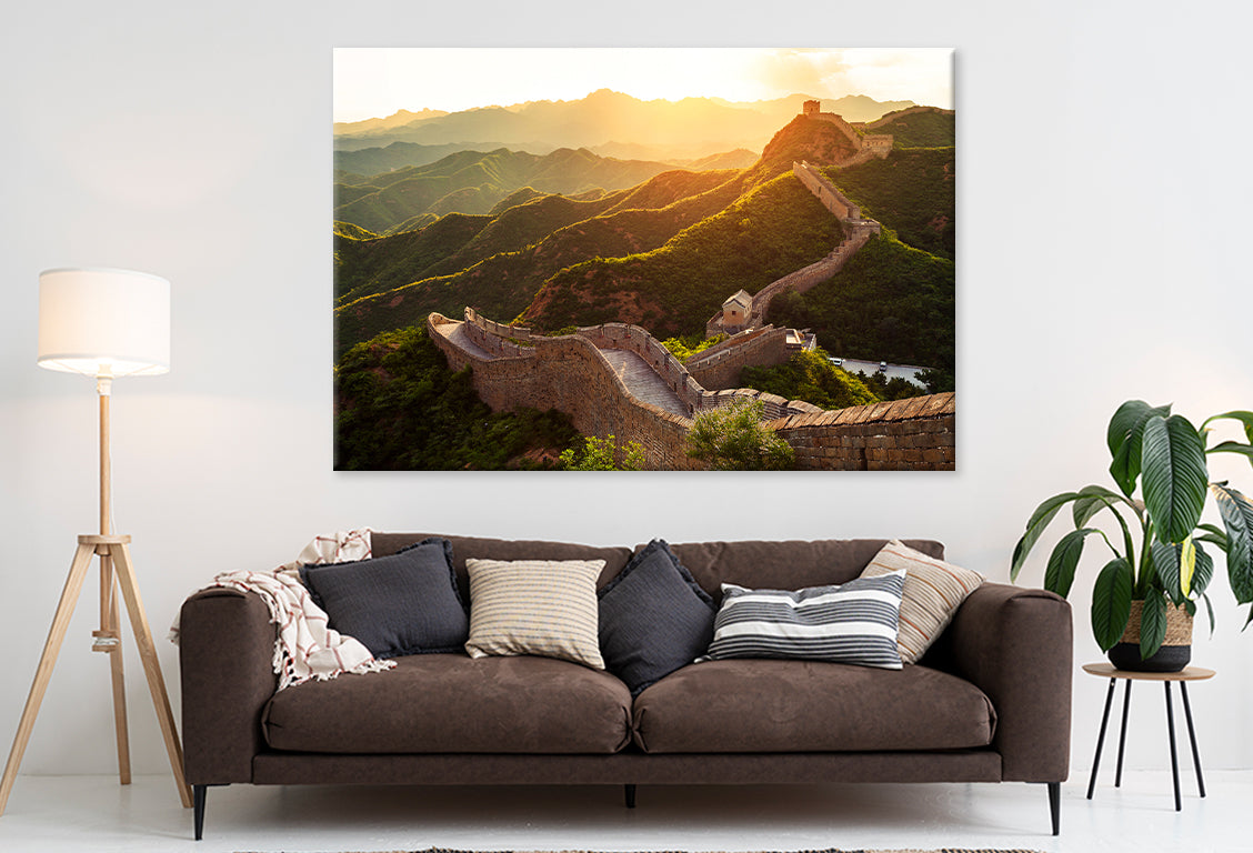 Great Wall under sunset sunshineWall Art Decor 100% Australian Made - Bella Home Decor