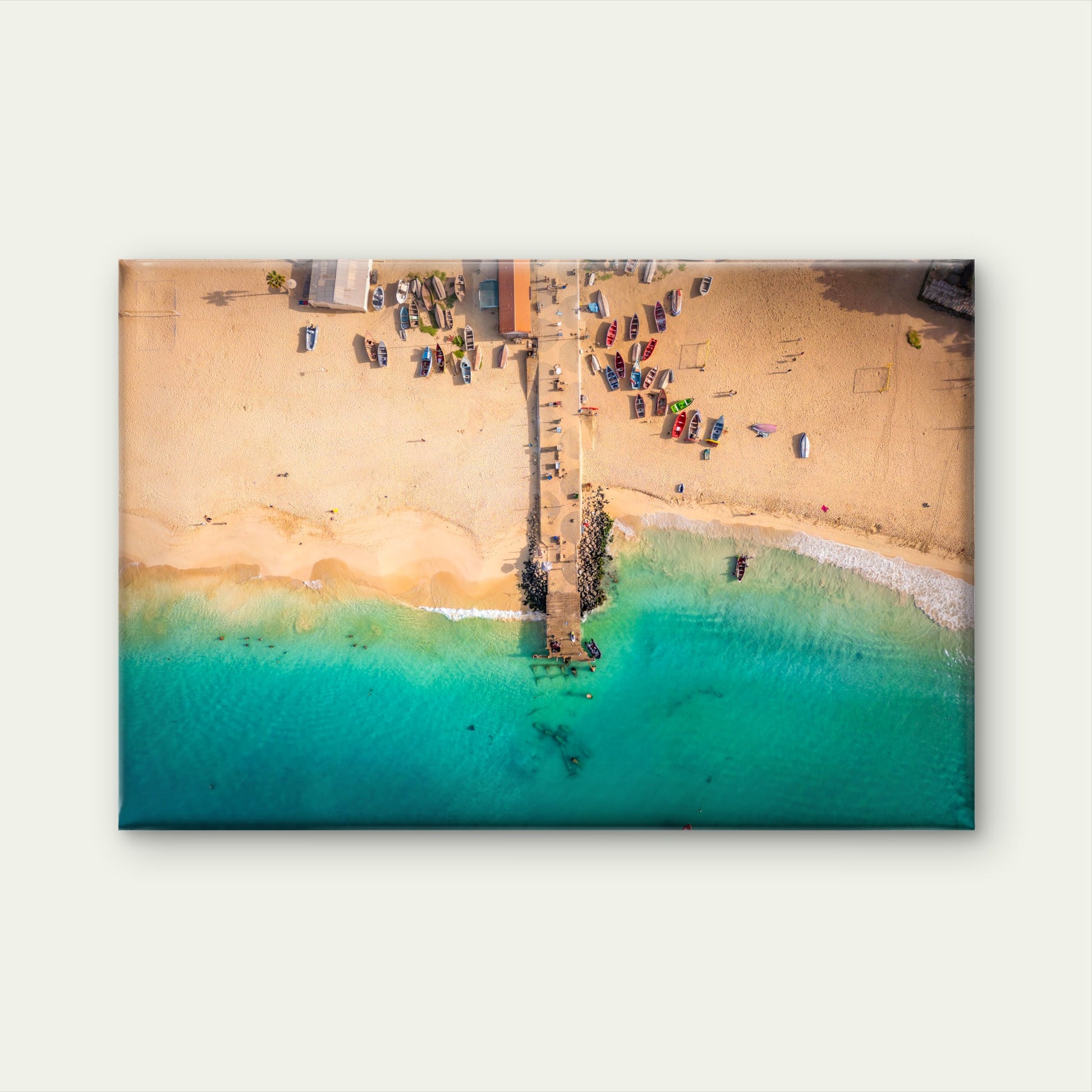 Santa Maria Beach Cape Verde Wall Art Decor 100% Australian Made - Bella Home Decor