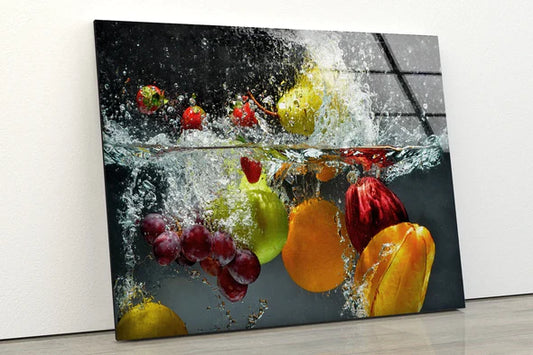 Fruits in Water Digital UV Direct Aluminum Print Australian Made Quality