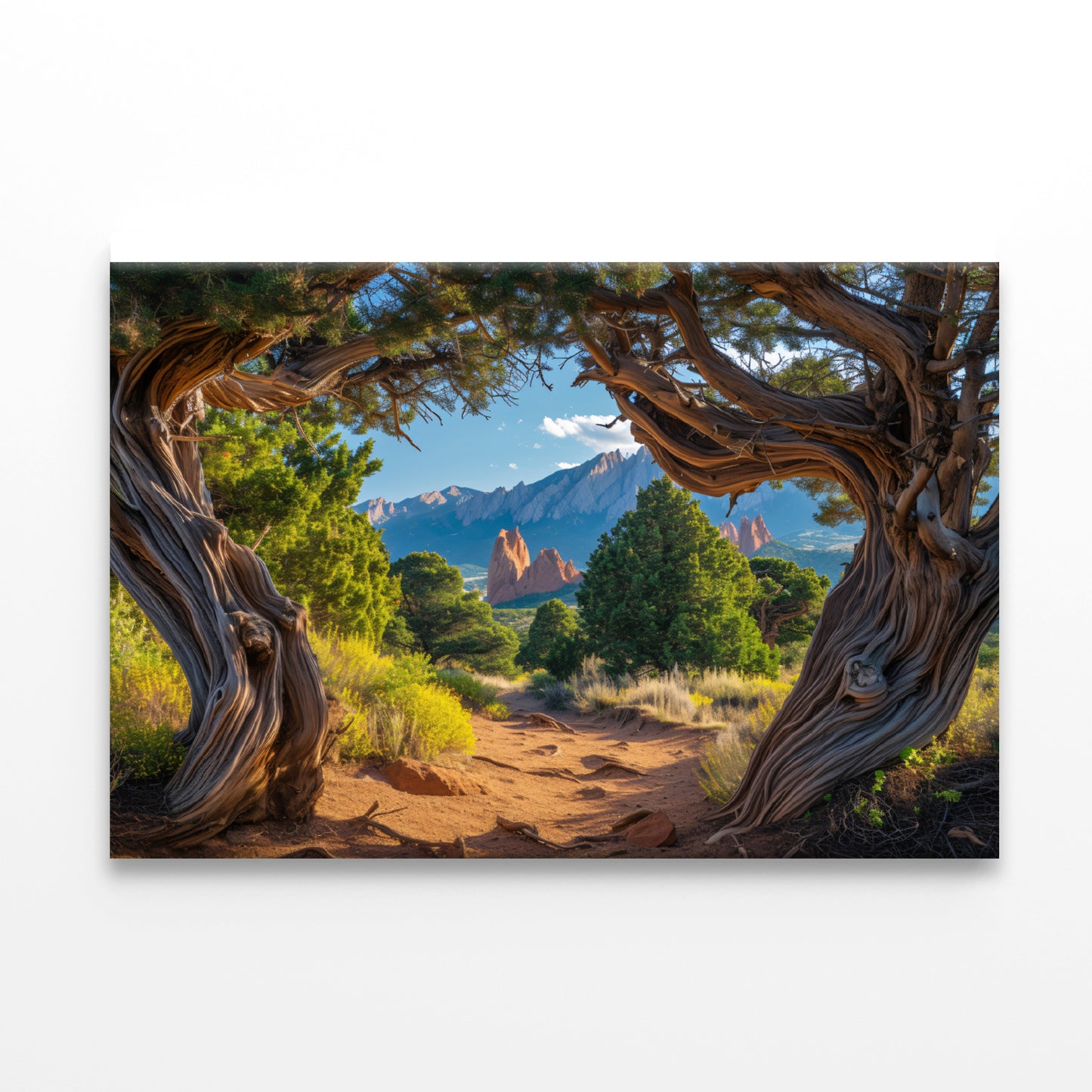 Trees with Mountains Print 100% Australian Made - Bella Home Decor