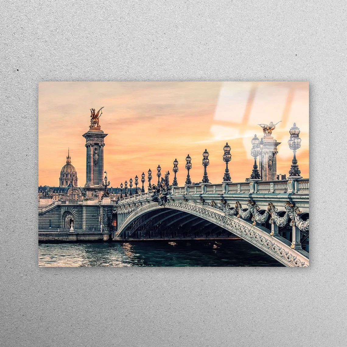 Alexandre III Bridge, Paris Acrylic Glass Print Tempered Glass Wall Art 100% Made in Australia Ready to Hang