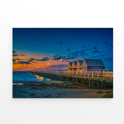 Busselton Jetty Western Australia Longest Timber Pier Wall Art Decor 100% Australian Made