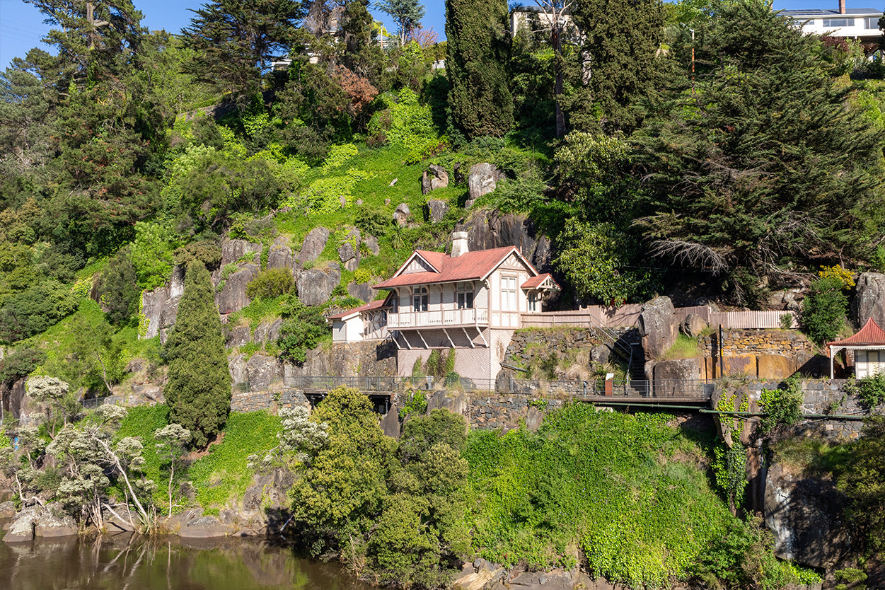 Historic Kings Bridge Cottage At Cataract Gorge, Launceston, Australia  Wall Art Decor 100% Australian Made