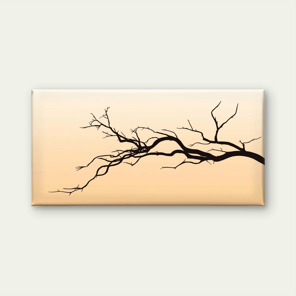 Silhouette Sunset Bare Tree Branch Wall Art Canvas Office Home Framed 120x60cm