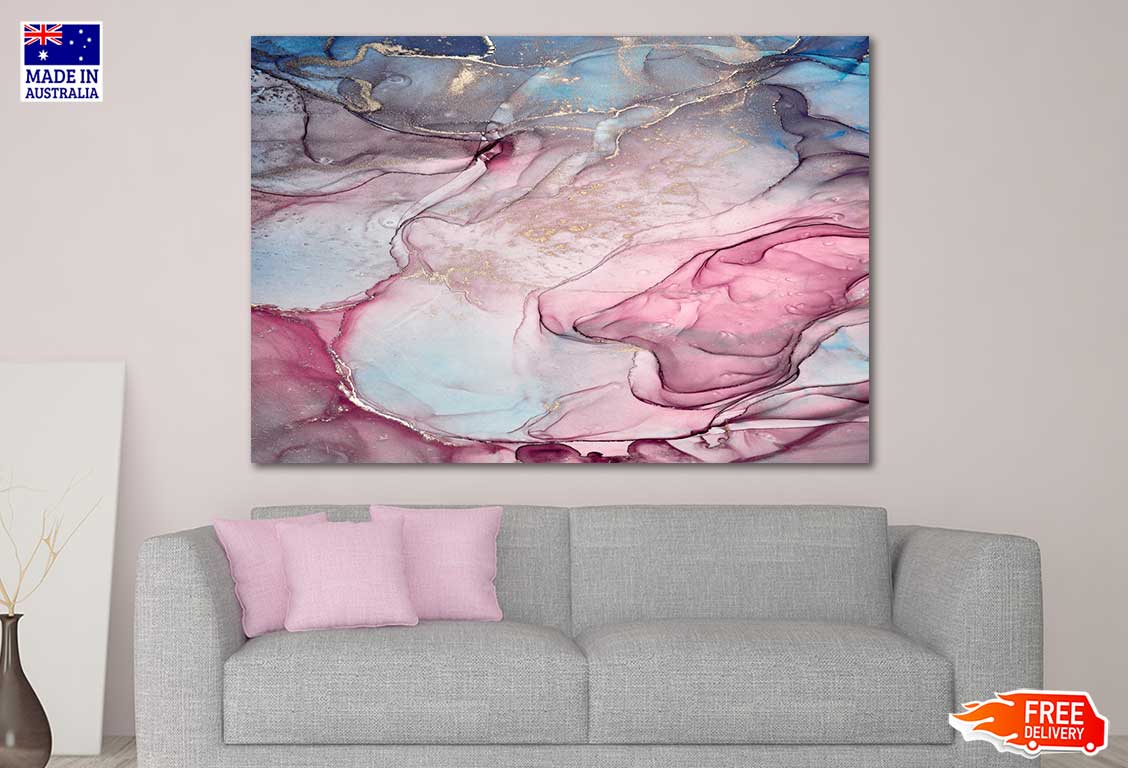 Pink Abstract Design Print 100% Australian Made