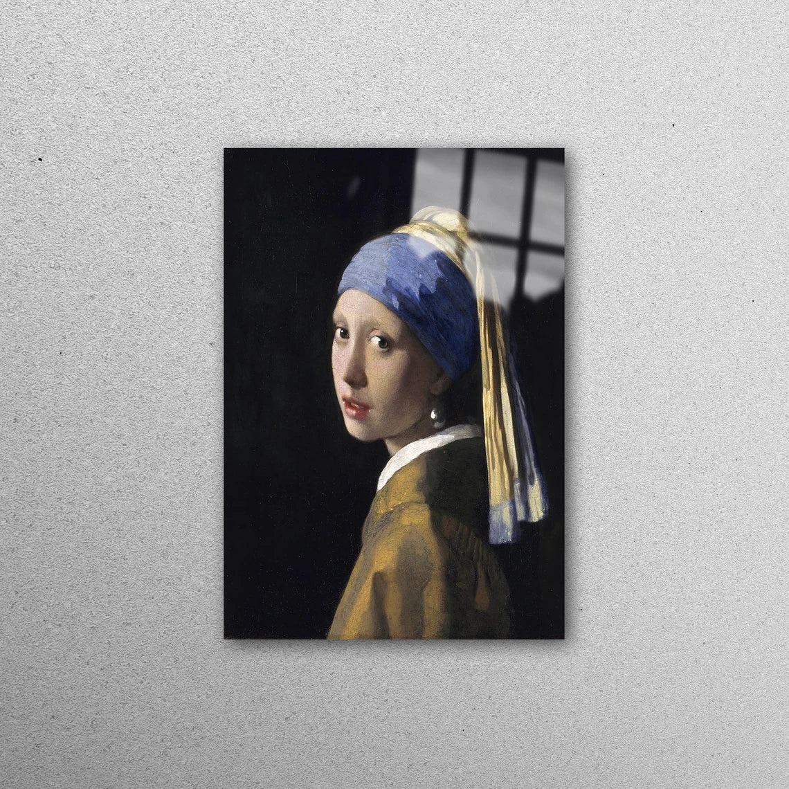 Johannes Vermeer Acrylic Glass Print Tempered Glass Wall Art 100% Made in Australia Ready to Hang