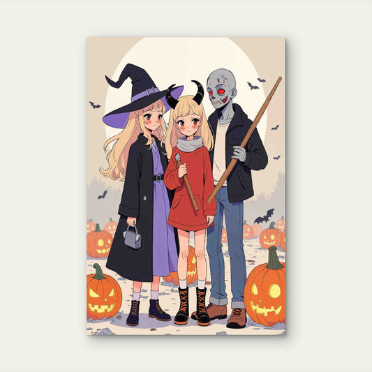 Cute Fantasy Character Art 60x90cm Metal Print Ready to Hang