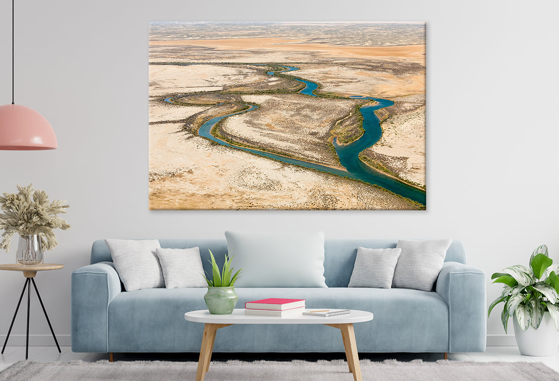 Lake Eyre South Australia Salt Lake Wall Art Decor 100% Australian Made
