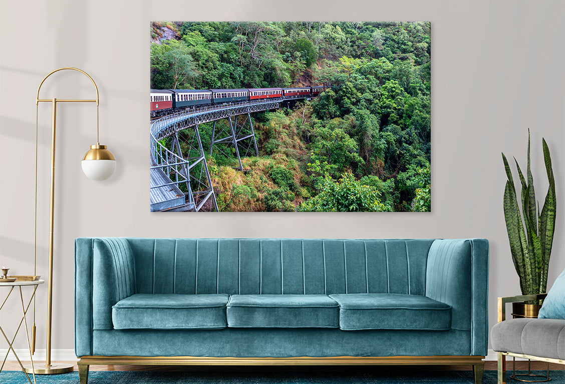 Kuranda Scenic Railway Cairns Scenic View Wall Art Decor 100% Australian Made