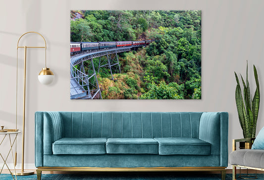 Kuranda Scenic Railway Cairns Scenic View Wall Art Decor 100% Australian Made
