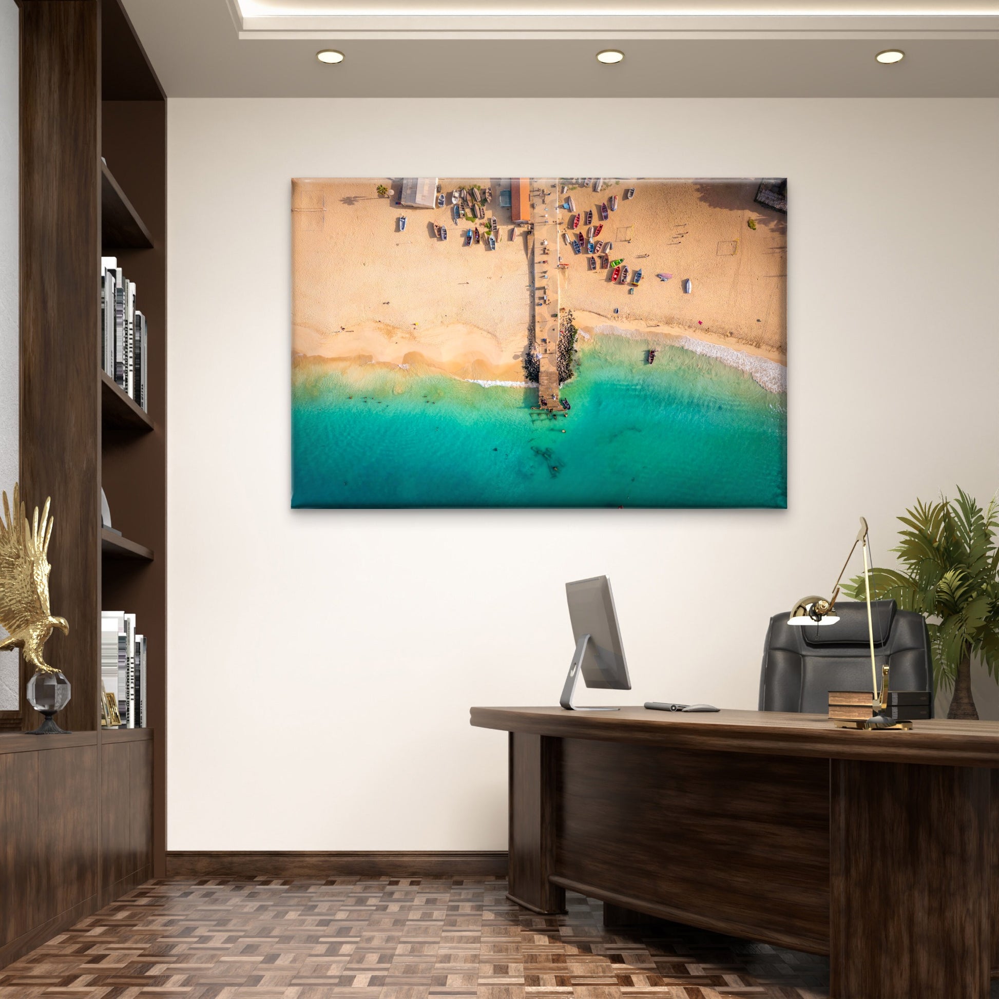 Santa Maria Beach Cape Verde Wall Art Decor 100% Australian Made - Bella Home Decor