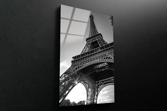 Eiffel Tower Landmarks in The World Portrait Photograph Acrylic Glass Print Tempered Glass Wall Art 100% Made in Australia Ready to Hang