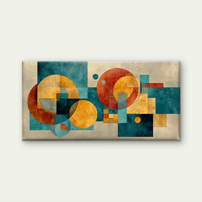 Geometric Abstract Wall Art Canvas Office Home Room Framed 120x60cm - Bella Home Decor