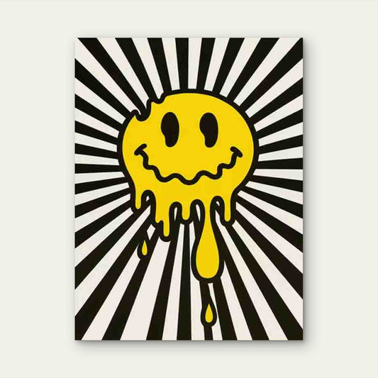 Dripping Smile 60x90cm Metal Print Ready to Hang