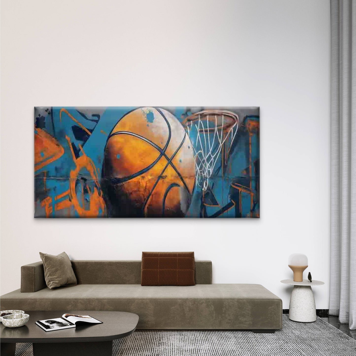 Textured Abstract Painting Wall Art Canvas Office Home Room Framed 120x60cm - Bella Home Decor