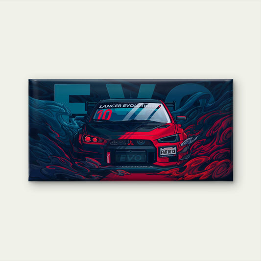 Red Blue Supercar Racing Wall Art Canvas Office Home Room Framed 120x60cm