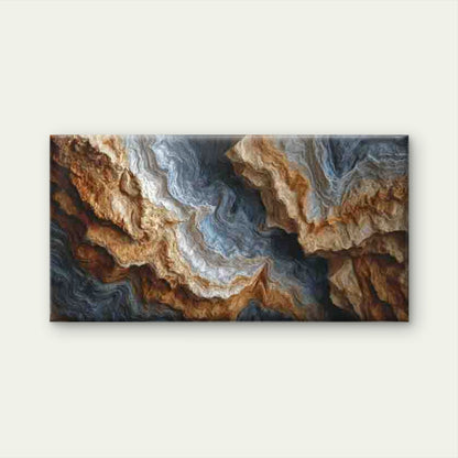Abstract Waves Wall Art Canvas Office Home Room Framed 120x60cm